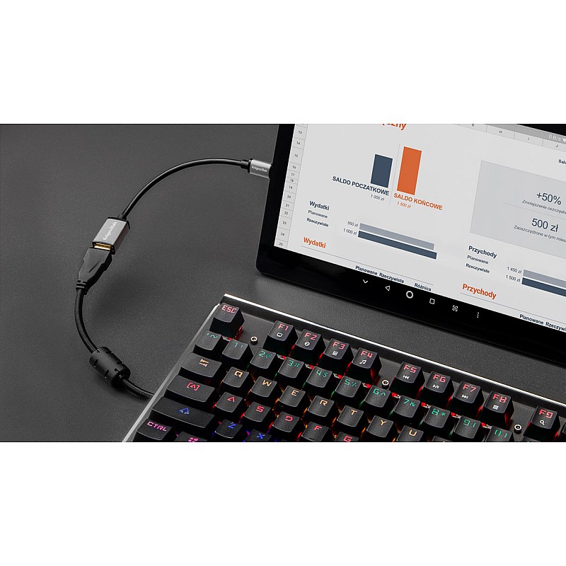 Προσαρμογέας υποδοχή USB 3.0 A - βύσμα USB τύπου C OTG Kruger&Matz Basic