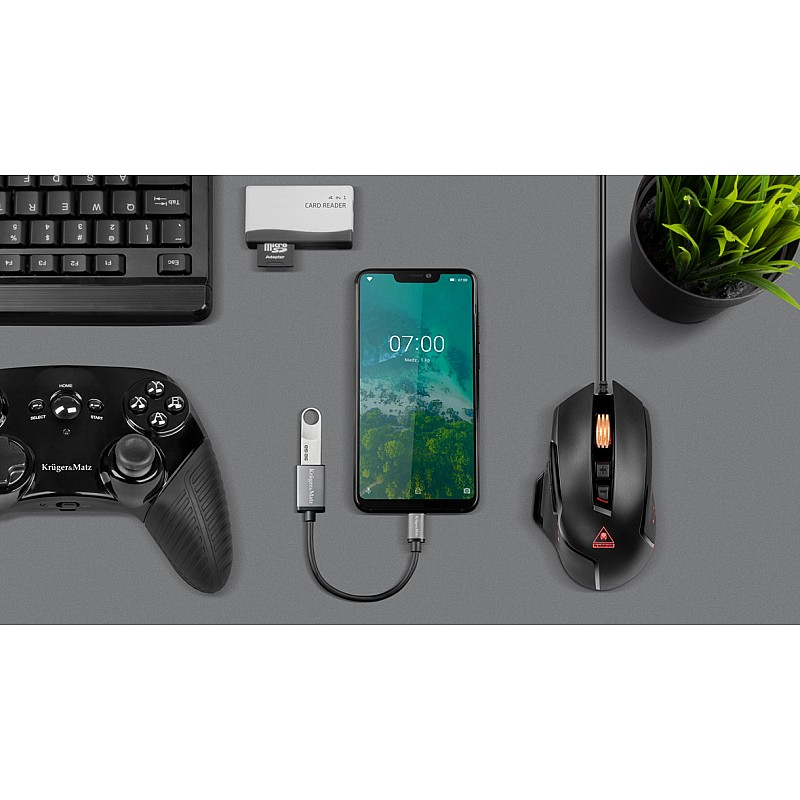 Προσαρμογέας υποδοχή USB 3.0 A - βύσμα USB τύπου C OTG Kruger&Matz Basic