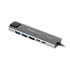 Προσαρμογέας (HUB) USB type C και HDMI/2x USB3.0/2x USB type C/RJ45