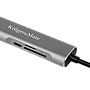 Προσαρμογέας (HUB) USB type C και θύρα HDMI/USB3.0/SD/MicroSD/C