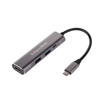 Προσαρμογέας (HUB) USB type C και θύρα HDMI/USB3.0/USB2.0/C