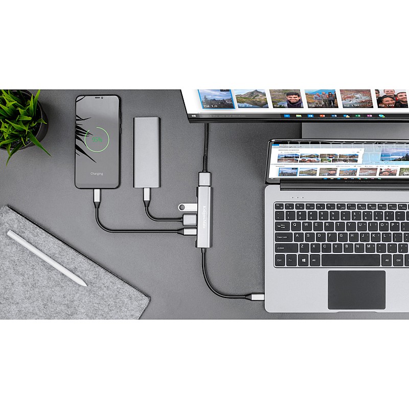Προσαρμογέας (HUB) USB type C και θύρα HDMI/USB3.0/USB2.0/C Προσαρμογέας (HUB) USB type C και θύρα HDMI/USB3.0/USB2.0/C