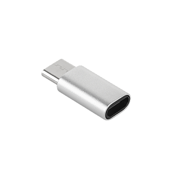 Προσαρμογέας Micro USB - USB Type C M-Life ασημί