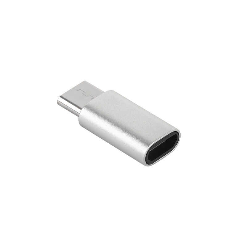 Προσαρμογέας Micro USB - USB Type C M-Life ασημί Προσαρμογέας Micro USB - USB Type C M-Life ασημί