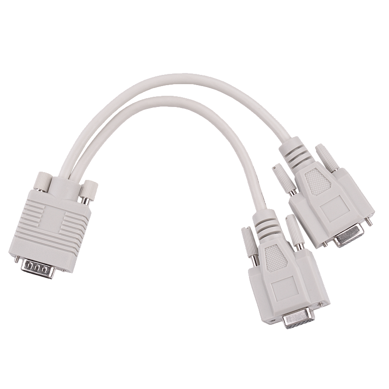 Προσαρμογέας VGA (15 ακίδων αρσενικό) -2x (θηλυκός 15 ακίδων)