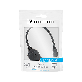 Προσαρμογέας βύσμα HDMI - 2x υποδοχή HDMI 20 cm