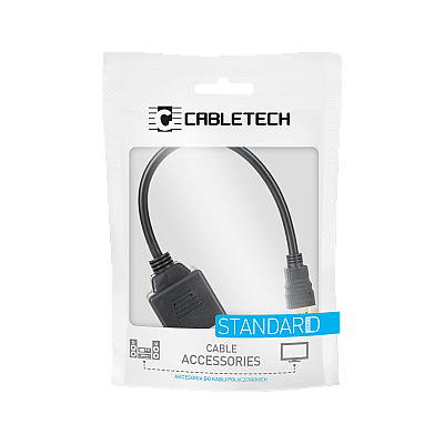 Προσαρμογέας βύσμα HDMI - 2x υποδοχή HDMI 20 cm