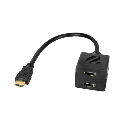 Προσαρμογέας βύσμα HDMI - 2x υποδοχή HDMI 20 cm