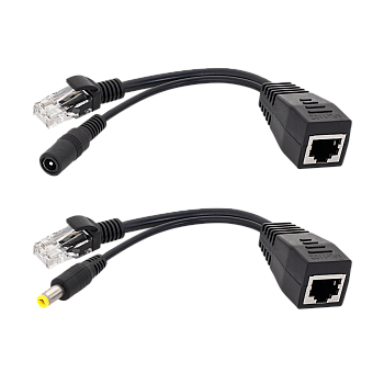 Προσαρμογέας PoE - τροφοδοσία μέσω LAN για AP, ROUTER μαύρο E4653