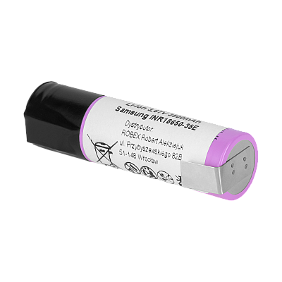 Μπαταρία Samsung 18650 3500mAh 3,7V INR18650-35E-FT με πλάκες Μπαταρία Samsung 18650 3500mAh 3,7V INR18650-35E-FT με πλάκες