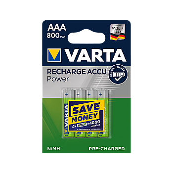 Μπαταρία VARTA AAA 800mAh 4τμχ/μπλ.