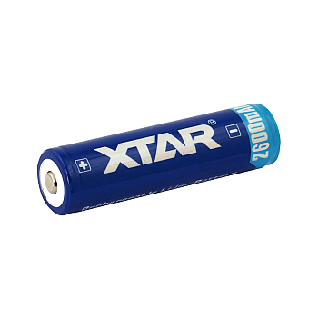 Μπαταρία XTAR 18650 3,7V Li-ion 2600mAh με προστασία