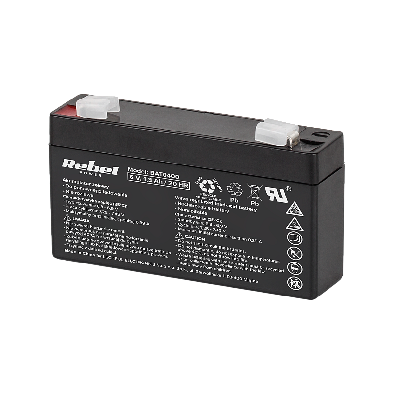 Μπαταρία gel Rebel 6V 1,3Ah