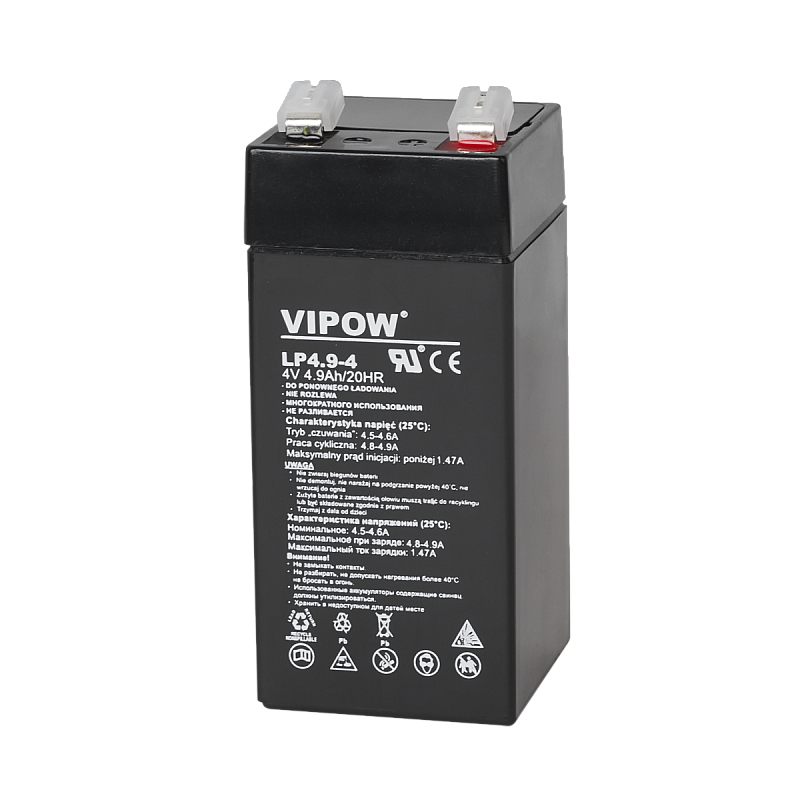 Μπαταρία gel VIPOW 4V 4,9Ah