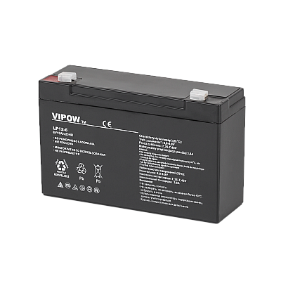 Μπαταρία gel VIPOW 6V 12Ah