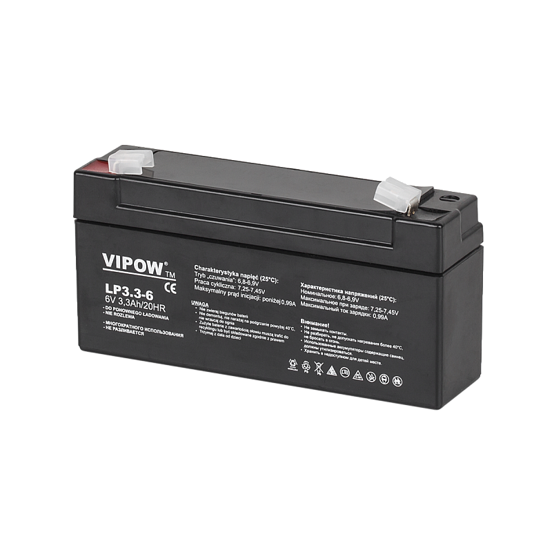 Μπαταρία gel VIPOW 6V 3,3Ah
