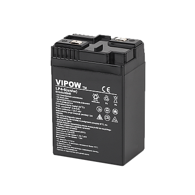 Μπαταρία gel VIPOW 6V 4Ah (καθολική)
