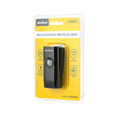 Επαναφορτιζόμενη μπροστινή λάμπα ποδηλάτου