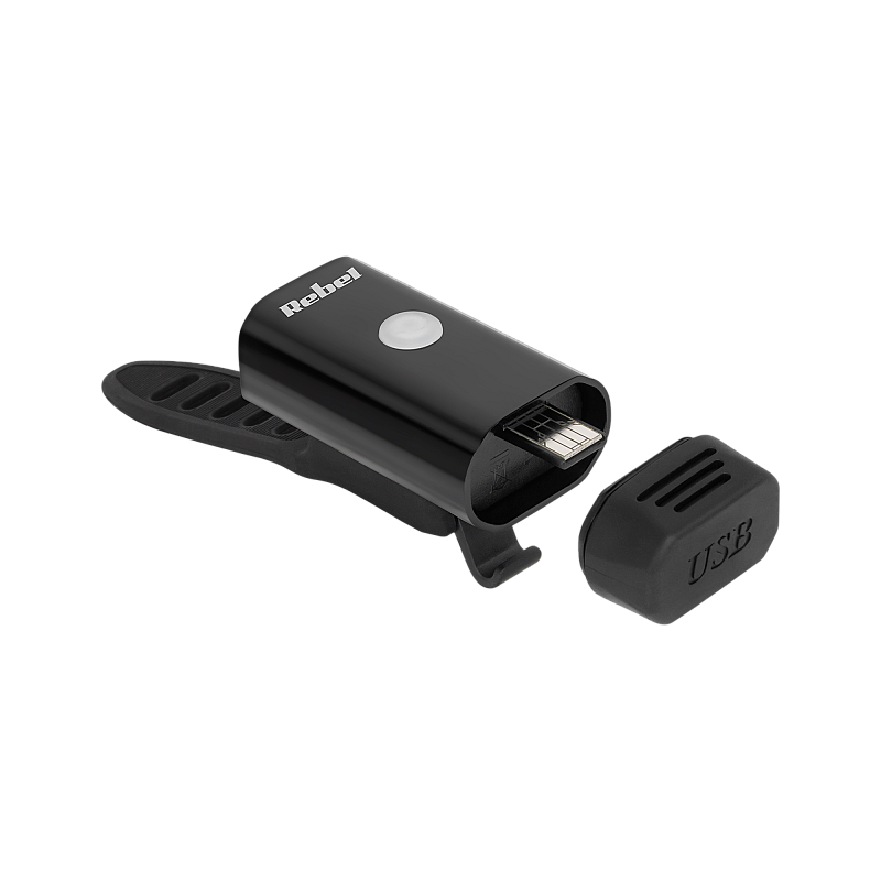 Επαναφορτιζόμενη μπροστινή λάμπα ποδηλάτου