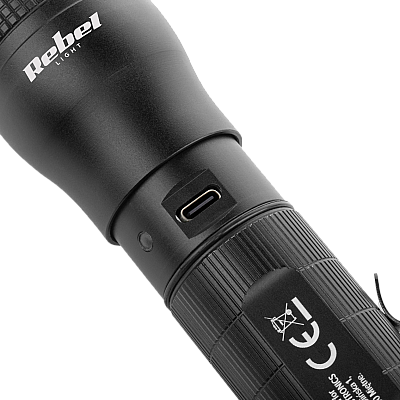 Επαναφορτιζόμενος φακός χειρός Rebel - 800Lm