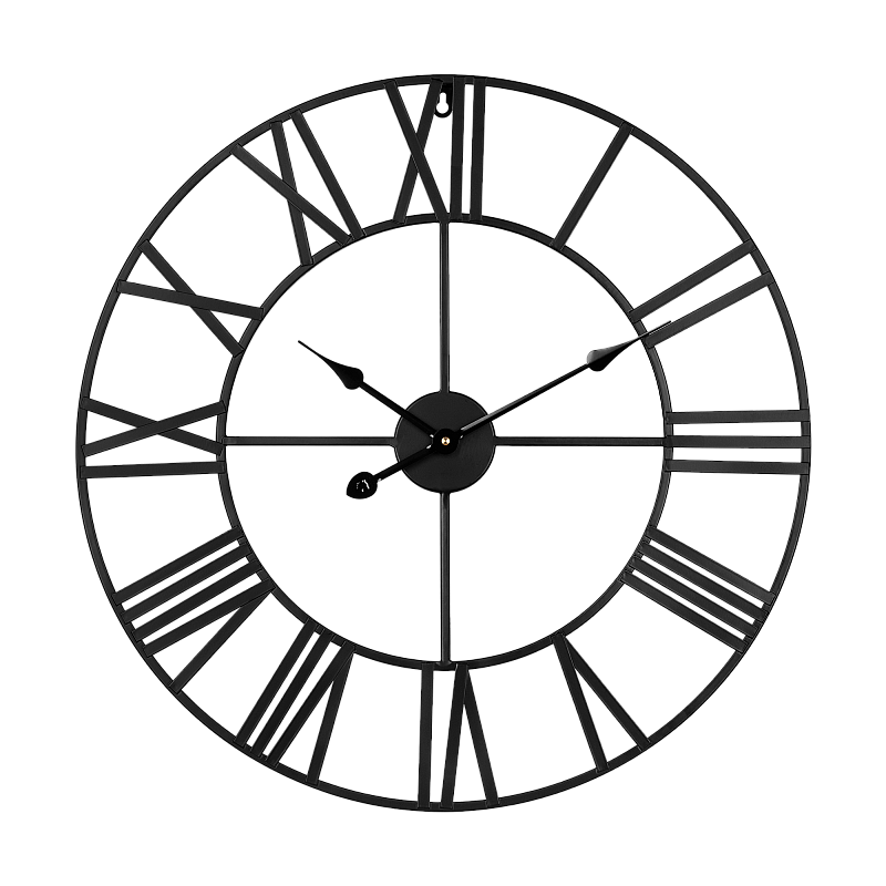 Ρολόι τοίχου από αλουμίνιο μεγάλο 60 cm