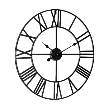 Ρολόι τοίχου από αλουμίνιο μεγάλο 60 cm