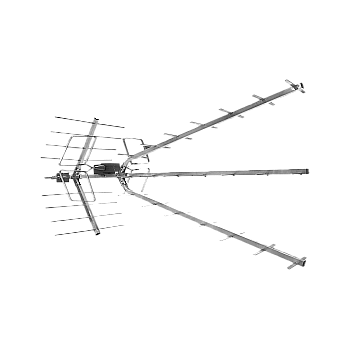 Κατευθυντική κεραία για λήψη ψηφιακής επίγειας τηλεόρασης DVB-T/DVB-T2
