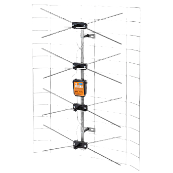 Κεραία τηλεόρασης με λευκό πλέγμα