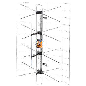 Πλήρης δικτυωτή κεραία τηλεόρασης (τροφοδοτικό + ενισχυτής) + DIPOL 3DX