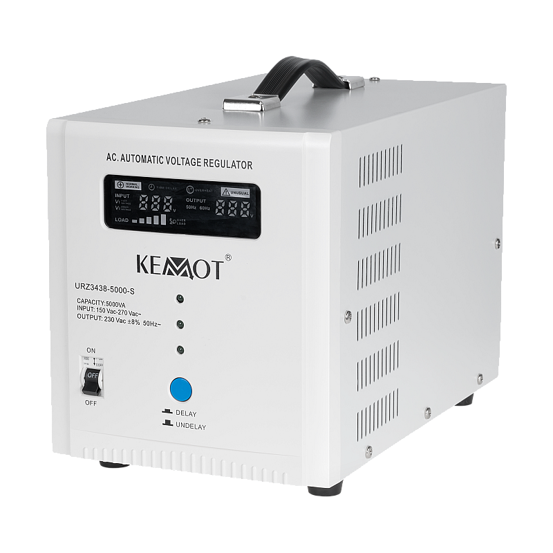 Αυτόματος σταθεροποιητής τάσης KEMOT SER-5000-S, ακρίβεια 8%
