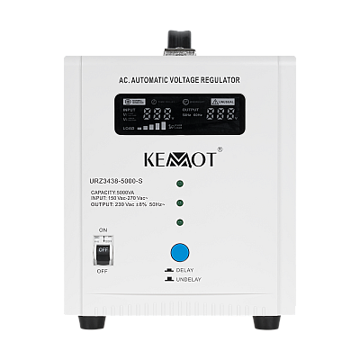 Αυτόματος σταθεροποιητής τάσης KEMOT SER-5000-S, ακρίβεια 8%