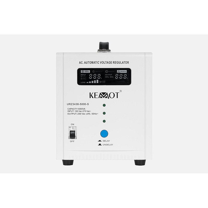 Αυτόματος σταθεροποιητής τάσης KEMOT SER-5000-S, ακρίβεια 8%