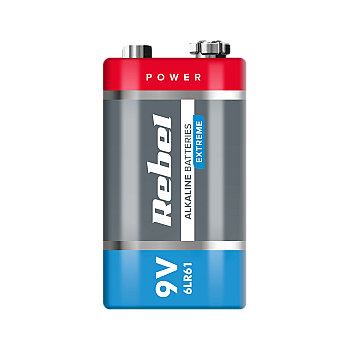 Αλκαλική μπαταρία REBEL EXTREME 9V 6LR6