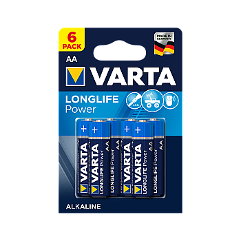 VARTA LR06 LONGLIFE αλκαλική μπαταρία 6τμχ/μπλ.