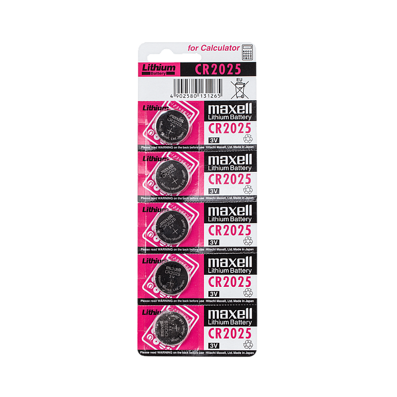 Μπαταρία MAXELL CR2025 5szt./blist. Μπαταρία MAXELL CR2025 5szt./blist.