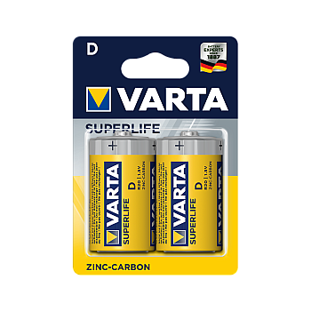Μπαταρία VARTA R20 SUPERLIFE 2 τμχ/μπλ.