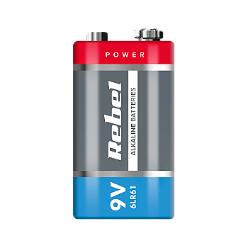 Αλκαλική μπαταρία REBEL 9V 6LR61