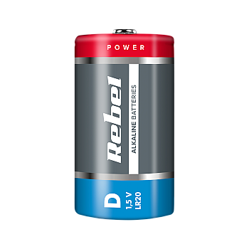 Αλκαλικές μπαταρίες REBEL LR20 2 τμχ/μπλ.