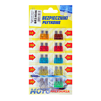 Ασφάλειες αυτοκινήτου MIDI, σετ 10 τμχ - blister