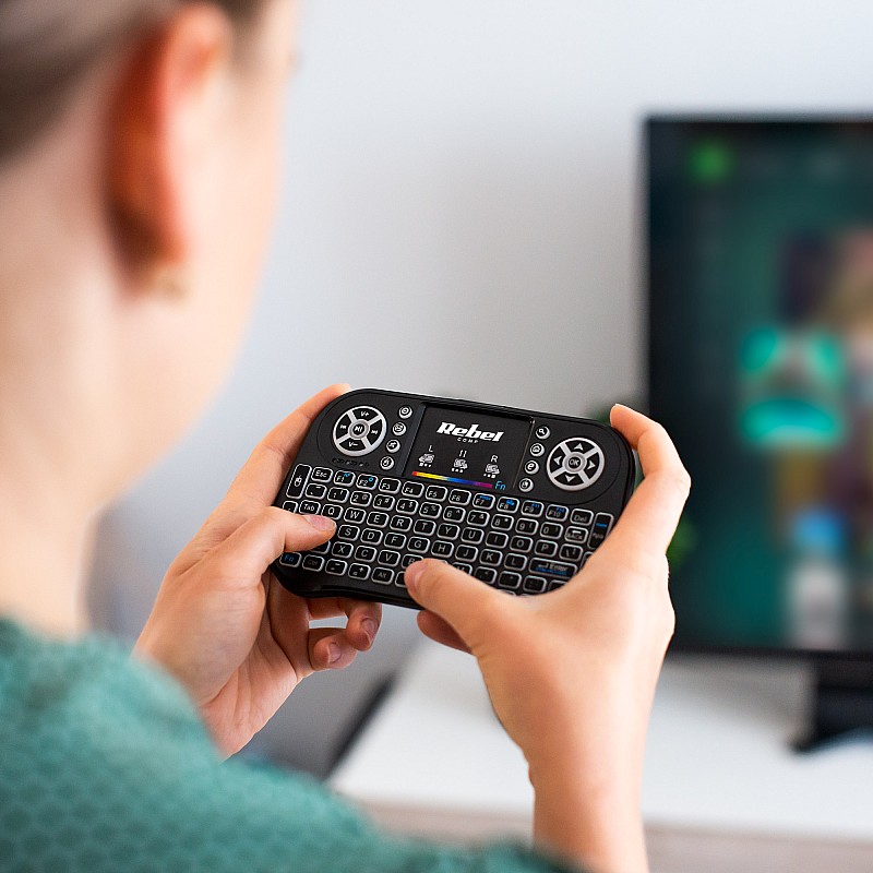 Ασύρματο πληκτρολόγιο Rebel Mini Q5 Smart TV BOX