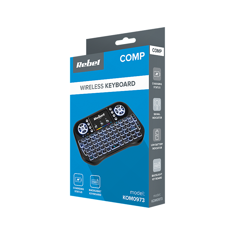 Ασύρματο πληκτρολόγιο Rebel Mini Q5 Smart TV BOX