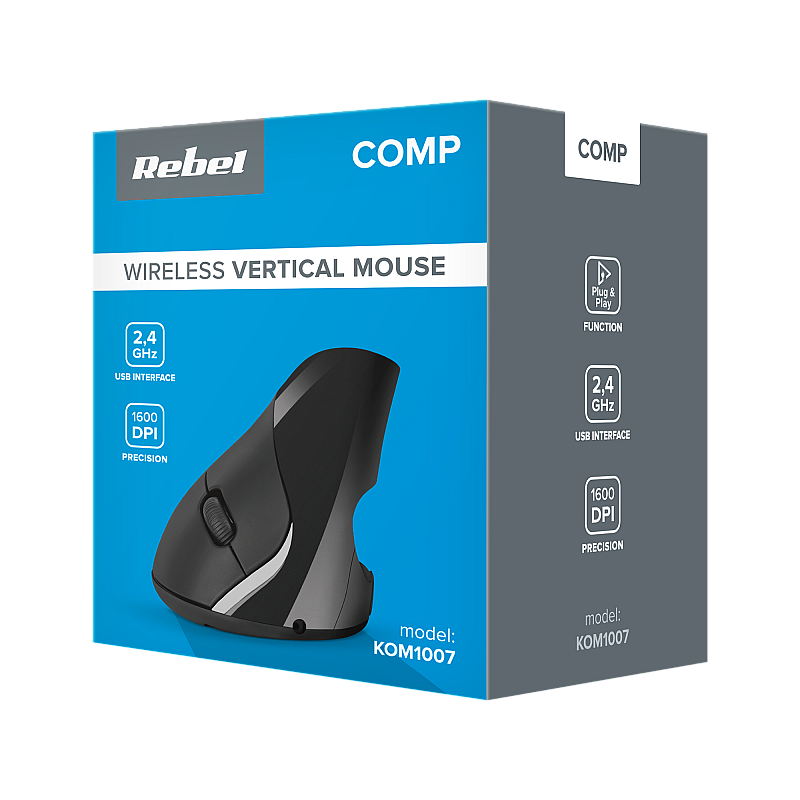 Ασύρματο κάθετο ποντίκι Rebel WM500