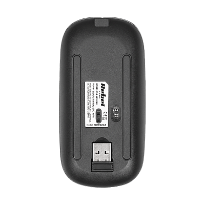 Μαύρο ασύρματο ποντίκι Rebel WM210