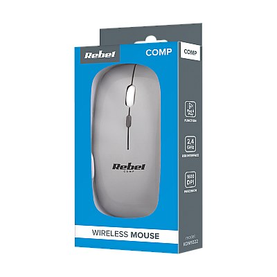 Rebel WM210 Wireless Mouse Silver