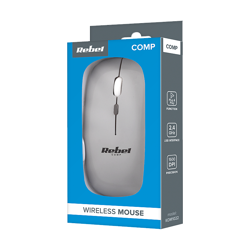 Rebel WM210 Wireless Mouse Silver