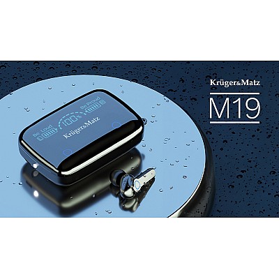 Ασύρματα in-ear ακουστικά Kruger&Matz M19 με power bank