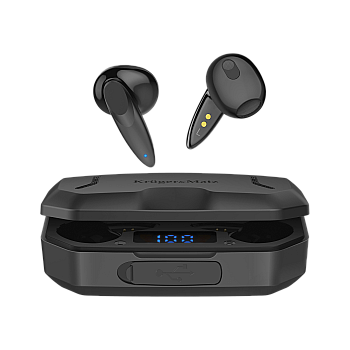 Kruger&Matz M6 ασύρματα in-ear ακουστικά με power bank - μαύρο