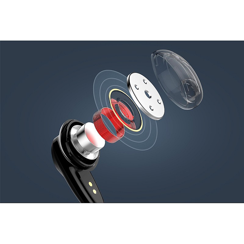 Kruger&Matz M6 ασύρματα in-ear ακουστικά με power bank - μαύρο