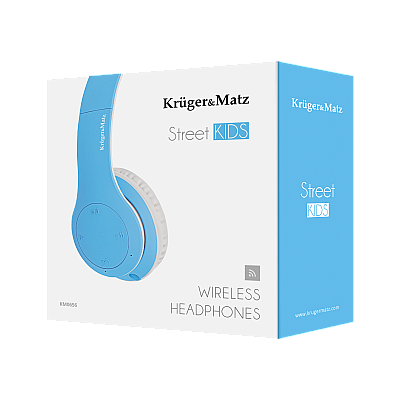 Παιδικά ασύρματα ακουστικά on-ear Kruger&Matz, μοντέλο Street Kids, μπλε
