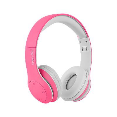 Παιδικά ασύρματα ακουστικά on-ear Kruger&Matz, μοντέλο Street Kids, ροζ
